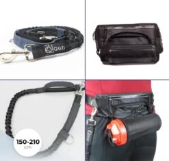 Canicross Looplijn Hond Met Heupriem Voor Hardlopen - Elastische Handsfree Hondenriem - Honden Trainingslijn - 150/200cm - Grijs -Exporteren Alles Voor Honden Winkel 1200x1142 11