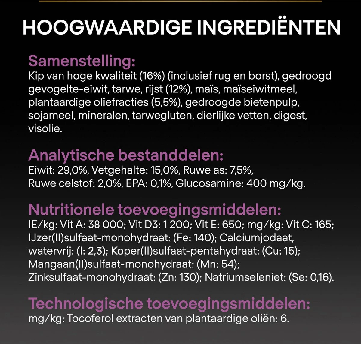 Pro Plan Medium & Large Adult 7+ (Senior) Age Defence - Honden Droogvoer- Kip - 14 Kg 11 Pro Plan Medium & Large Adult 7+ (Senior) Age Defence - Honden Droogvoer- Kip - 14 Kg - Afbeelding 9