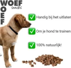 Woef Woef Snacks Hondensnacks Lams Trainers Trainingssnacks Hondensnoepjes - Gedroogd Vlees - Lam - Alle Honden En Alle Leeftijden Vanaf 2 Maanden - Geen Toevoegingen - 1300 Stuks -Exporteren Alles Voor Honden Winkel 1200x1150 3