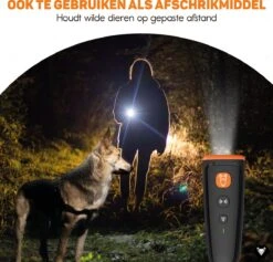 Vulpes Pets® Ultrasone Anti Blaf Apparaat – 3-in-1 Anti Blaf Apparaat Pro - Diervriendelijk & Zonder Schok - Alternatief Anti Blafband - Voor Kleine & Grote Honden - Audio - Flashlight - USB-Oplaadbaar -Exporteren Alles Voor Honden Winkel 1200x1153 4