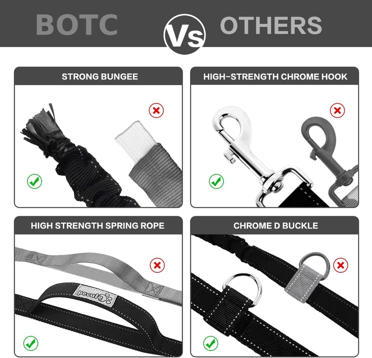 BOTC Looplijn Hond Met Heupriem Voor Hardlopen - Hondenriem - Zwart 7 BOTC Looplijn Hond Met Heupriem Voor Hardlopen - Hondenriem - Zwart - Afbeelding 5