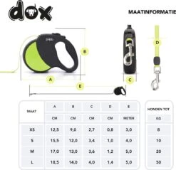 DDOXX Intrekbare Hondenriem, Reflecterend | Vele Kleuren & Maten | Voor Kleine & Grote Honden | Intrekbare Hondenriem Puppy Kat | Hondenriem Accessoires Hond | XS, 3 M, Tot 8 Kg, Geel -Exporteren Alles Voor Honden Winkel 1200x1161 20