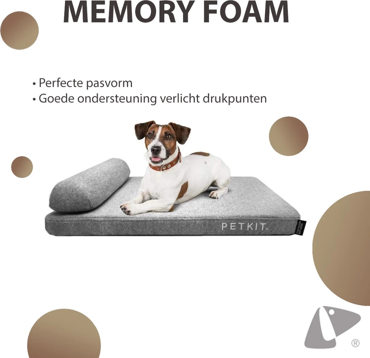 PETKIT® Deep Sleep Bed - Hondenmand - Kattenmand - Memory Foam - Orthopedisch - Maat M 4 PETKIT® Deep Sleep Bed - Hondenmand - Kattenmand - Memory Foam - Orthopedisch - Maat M - Afbeelding 2