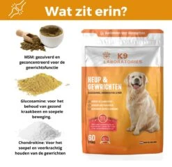K9 Laboratories - Voordeel Pak - 120 Stuks - Voor Honden - Met Gewrichtsklachten - Artrose - Stijve Gewrichten - Ouderdom - HD - ED - Bevat Glucosamine - MSM - Chondorïtine - Voor Behoud Van Kraakbeen -Exporteren Alles Voor Honden Winkel 1200x1167 15