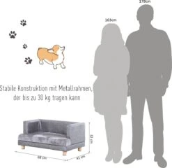 PawHut Hondenbank Huisdierbank Hondenbed Hondenmat Woonkamer PU-leer Kort Pluche Grijs D04-135 14 PawHut Hondenbank Huisdierbank Hondenbed Hondenmat Woonkamer PU-leer Kort Pluche Grijs D04-135 -Exporteren Alles Voor Honden Winkel 1200x1168 14