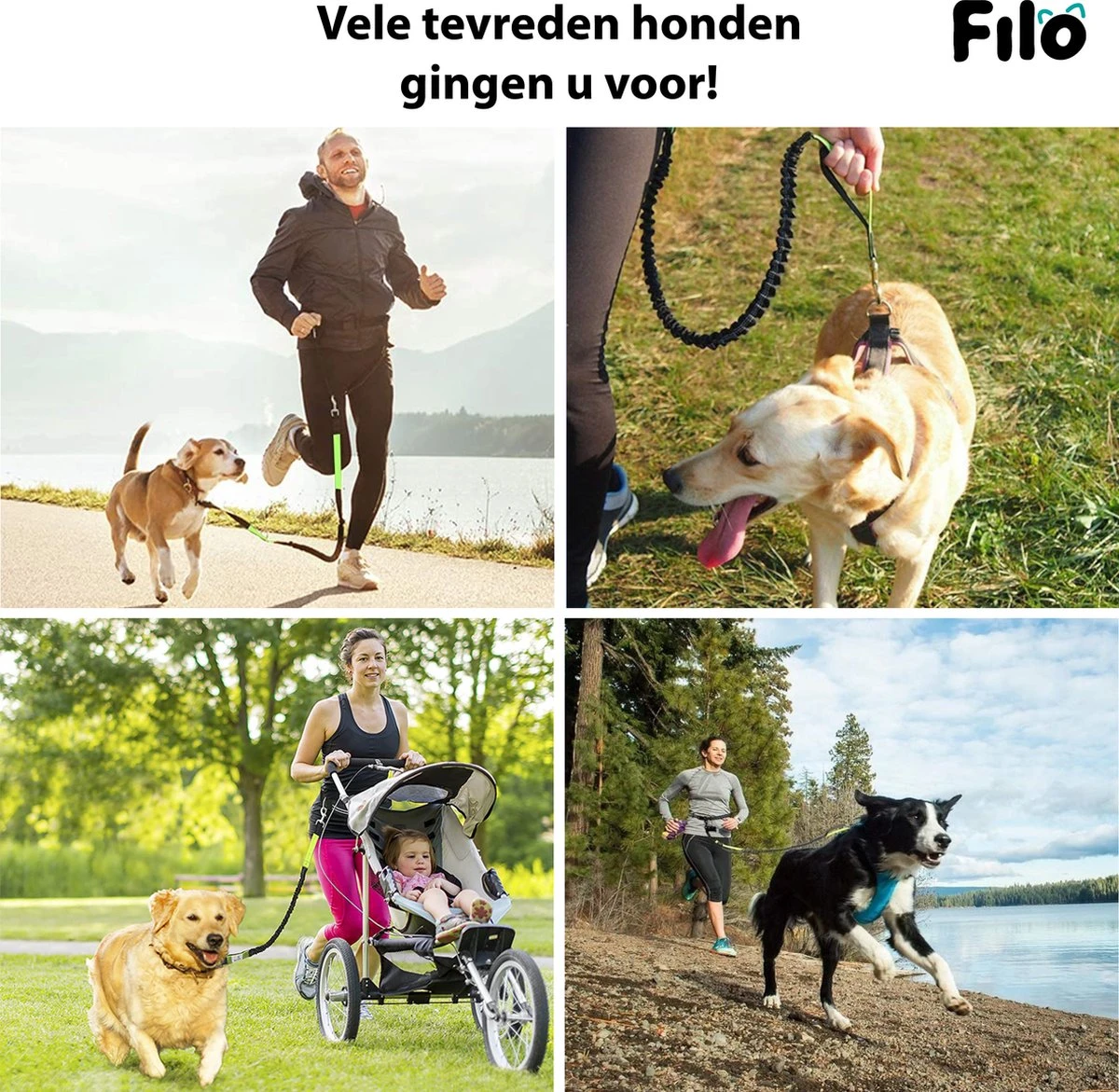 Filo Elastische Hondenriem Middel - Hardlopen En Wandelen - Hardloopriem Hond Handsfree Met Heuptasje - Looplijn Met Heupriem - Canicross Gordel Honden - Riemen - Heupgordel - Leiband 8 Filo Elastische Hondenriem Middel - Hardlopen En Wandelen - Hardloopriem Hond Handsfree Met Heuptasje - Looplijn Met Heupriem - Canicross Gordel Honden - Riemen - Heupgordel - Leiband - Afbeelding 6