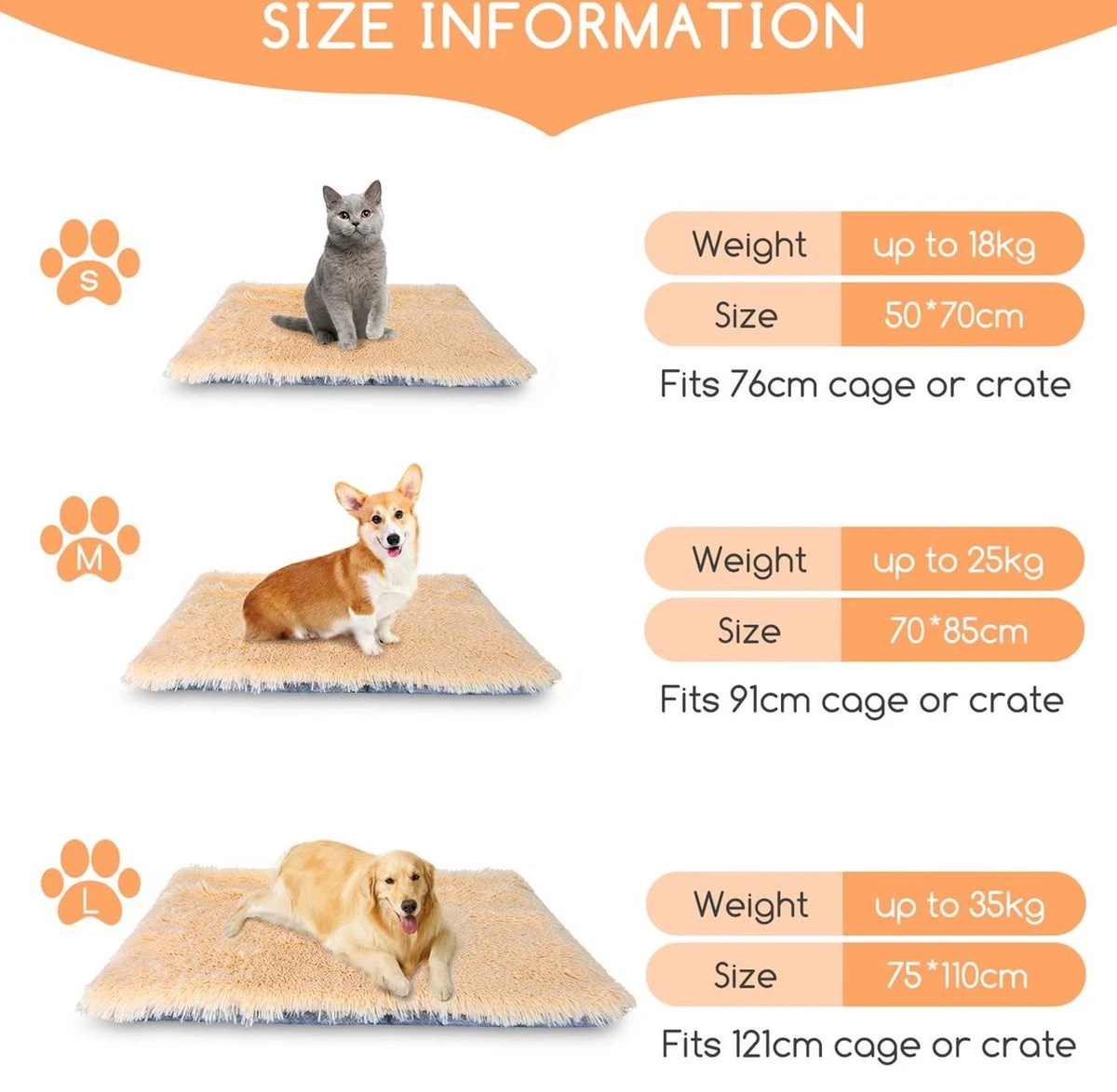 Nobleza Fluffy Benchkussen - Dierenkussen - Hondenkussen - Kattenkussen - Benchmat - Dierenmat - Hondenmat - Kattenmat - Crème - Maat L 8 Nobleza Fluffy Benchkussen - Dierenkussen - Hondenkussen - Kattenkussen - Benchmat - Dierenmat - Hondenmat - Kattenmat - Crème - Maat L - Afbeelding 6