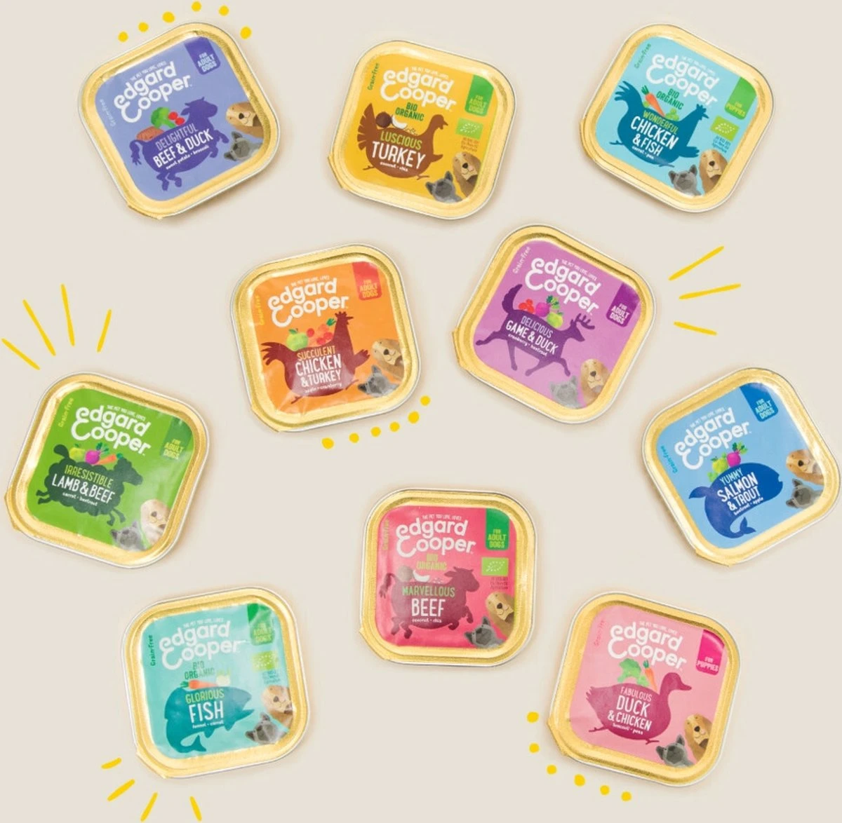 17x Edgard & Cooper Kuipje Vers Vlees Puppy Hondenvoer Bio Kip - Vis 100 Gr 5 17x Edgard & Cooper Kuipje Vers Vlees Puppy Hondenvoer Bio Kip - Vis 100 Gr - Afbeelding 3