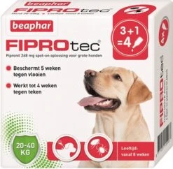 Beaphar Fiprotec Anti Vlooien En Teken Druppels Hond 20 - 40 Kg 3 + 1 Stuks -Exporteren Alles Voor Honden Winkel 1200x1177 6