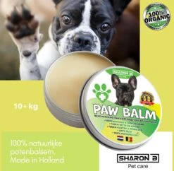 100% Natuurlijke Potenbalsem - Paw Balm - Voor Honden - Van 10-20 Kg - Beschermt Voetzooltjes - Tegen Kloven, Wondjes, Ontstekingen - Made In Holland -Exporteren Alles Voor Honden Winkel 1200x1178 18