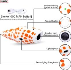 Merkloos LotaHome - Anti Blaf Apparaat - Hondentrainer Voor Binnen En Buiten - Bereik Tot 15 Meter - Diervriendelijk - Zonder Schok - Ultrasone - Voor Alle Honden - Inclusief Clicker -Exporteren Alles Voor Honden Winkel 1200x1179 3