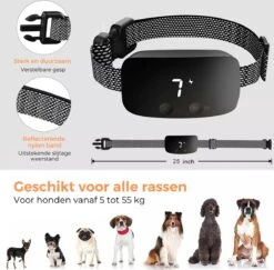 Amaeze Anti Blafband - Opvoedingshalsband Zonder Schok En Diervriendelijk – Blafband Voor Honden – Opvoedingshalsbanden - Voor Kleine En Grote Honden - Antiblafband Zonder Schok Waterdicht - Oplaadbaar - Vibratie En Audio -Exporteren Alles Voor Honden Winkel 1200x1179 4
