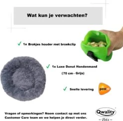 Hondenmand Donut – 70 Cm - Honden Mand – Pluche – Fluffy – Extra Zacht - Kattenmand - Hondenkussen – Kattenkussen – Bed - Wasbaar Met Rits – Hondenmanden – Rond – Bank – Grijs - Qwality 21 Hondenmand Donut – 70 Cm - Honden Mand – Pluche – Fluffy – Extra Zacht - Kattenmand - Hondenkussen – Kattenkussen – Bed - Wasbaar Met Rits – Hondenmanden – Rond – Bank – Grijs - Qwality -Exporteren Alles Voor Honden Winkel 1200x1181 5