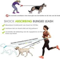 Looplijn Met Heupriem Hands Free - Hondenriem - Reflecterende Hardloopband -Elastische Leiband - Heuptas En Flessenhouder - Zwart - 150 Cm Tot 210 Cm -Exporteren Alles Voor Honden Winkel 1200x1185 5