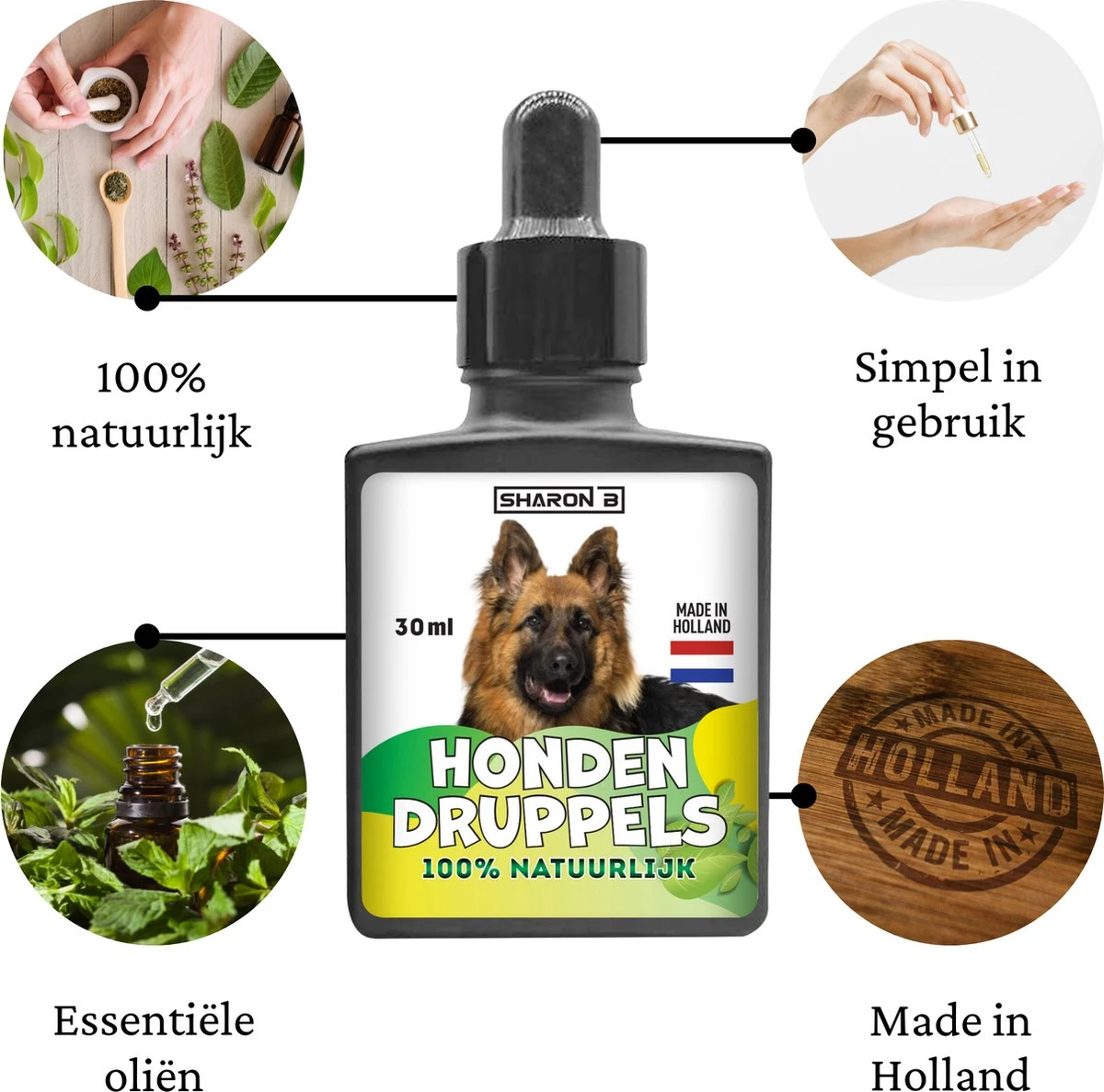 100% Natuurlijke Vlooiendruppels - Voor Grotere Honden - Van 30-40 Kg - Vlooien - Made In Holland - Zonder Schadelijke Pesticiden - Vachtdruppels 5 100% Natuurlijke Vlooiendruppels - Voor Grotere Honden - Van 30-40 Kg - Vlooien - Made In Holland - Zonder Schadelijke Pesticiden - Vachtdruppels - Afbeelding 3