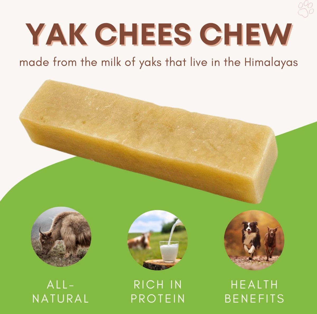 Yak Kaas Hondensnacks - 8 Stuks - 100% Natuurlijk - XS - 20-40 Gram - Kauwstaaf - Kauwbot - Voor De Hond 4 Yak Kaas Hondensnacks - 8 Stuks - 100% Natuurlijk - XS - 20-40 Gram - Kauwstaaf - Kauwbot - Voor De Hond - Afbeelding 2