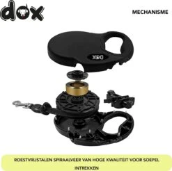 DDOXX Intrekbare Hondenriem, Reflecterend | Vele Kleuren & Maten | Voor Kleine & Grote Honden | Intrekbare Hondenriem Puppy Kat | Hondenriem Accessoires Hond | XS, 3 M, Tot 8 Kg, Geel -Exporteren Alles Voor Honden Winkel 1200x1193 6