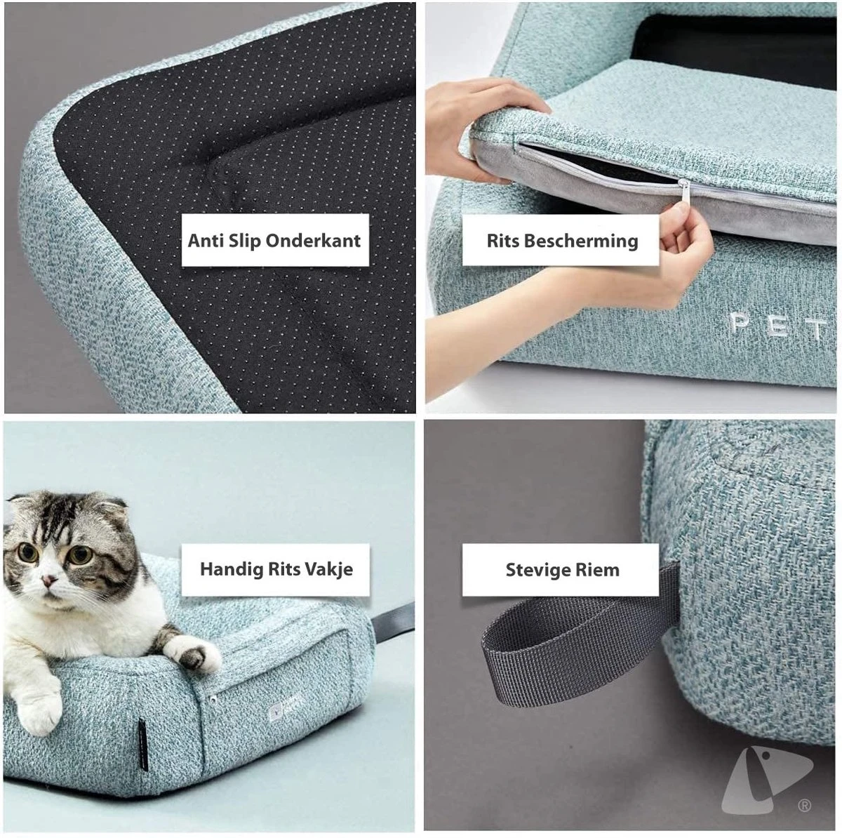 PETKIT® Four Season - Hondenmand - Kattenmand - Wasbaar - Memory Foam - Maat L 4 PETKIT® Four Season - Hondenmand - Kattenmand - Wasbaar - Memory Foam - Maat L - Afbeelding 2
