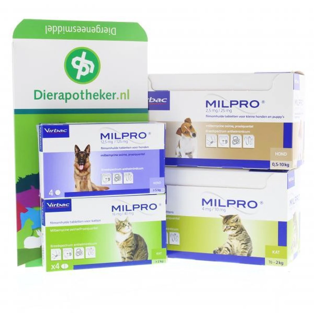 Milpro Ontwormingsmiddel - Hond Boven 5 Kg - 4 Tabletten 4 Milpro Ontwormingsmiddel - Hond Boven 5 Kg - 4 Tabletten - Afbeelding 2