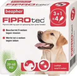 Beaphar Fiprotec Anti Vlooien En Teken Druppels Hond 20 - 40 Kg 3 + 1 Stuks -Exporteren Alles Voor Honden Winkel 1200x1196 14