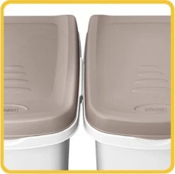 Stefanplast Voerton 25 Liter Wit / Bruin Voor Circa 10 Kg. Hondenvoer -Exporteren Alles Voor Honden Winkel 1200x1196 3