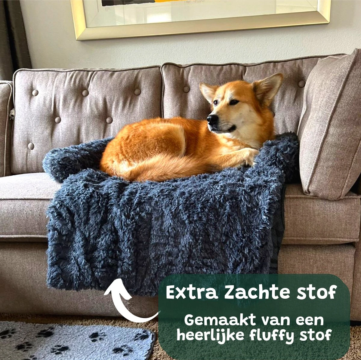 Premium Hondendeken Bank - Hondenkussens - Hondenmand Bank - Hondendeken Voor Op De Bank - Bankbeschermer - Donkergrijs 6 Premium Hondendeken Bank - Hondenkussens - Hondenmand Bank - Hondendeken Voor Op De Bank - Bankbeschermer - Donkergrijs - Afbeelding 4