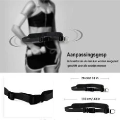 Looplijn Met Heupriem Hands Free - Hondenriem - Reflecterende Hardloopband -Elastische Leiband - Heuptas En Flessenhouder - Zwart - 150 Cm Tot 210 Cm -Exporteren Alles Voor Honden Winkel 1200x1198 17