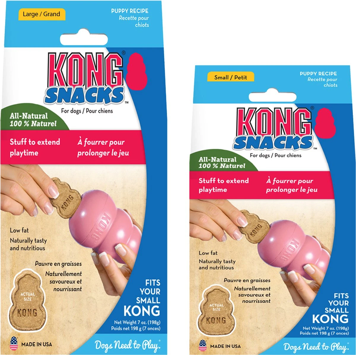 Kong Stuff 'N Snacks Puppy Hondensnack - Kip&Rijst - L 12 Kong Stuff 'N Snacks Puppy Hondensnack - Kip&Rijst - L - Afbeelding 10