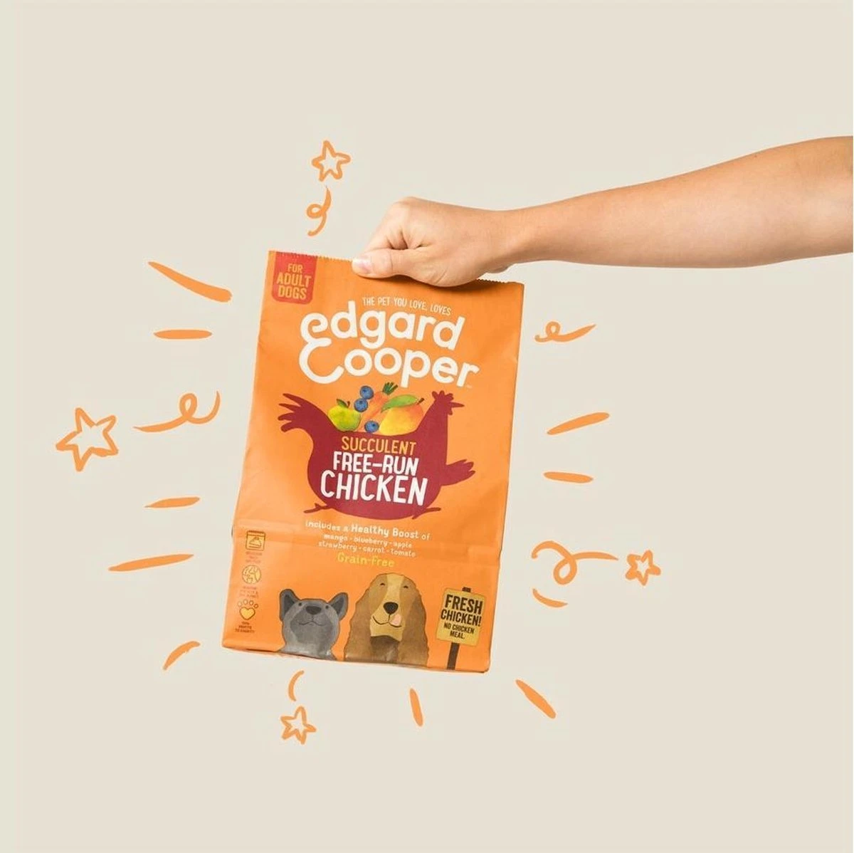 Edgard & Cooper Verse Scharrelkip Adult - Hondenvoer - 7kg 8 Edgard & Cooper Verse Scharrelkip Adult - Hondenvoer - 7kg - Afbeelding 6