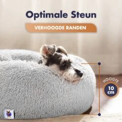 Pet Perfect Donut Hondenmand - 80cm - Fluffy Hondenkussen - Hondenbed - Créme/Bruin -Exporteren Alles Voor Honden Winkel 1200x1200 1047