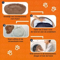 Happysnoots Hondenmand Met Rits - 80cm - Hondenbed - Donut Dog Bed - Fluffy - Grijs - Wasbaar 27 Happysnoots Hondenmand Met Rits - 80cm - Hondenbed - Donut Dog Bed - Fluffy - Grijs - Wasbaar -Exporteren Alles Voor Honden Winkel 1200x1200 1075