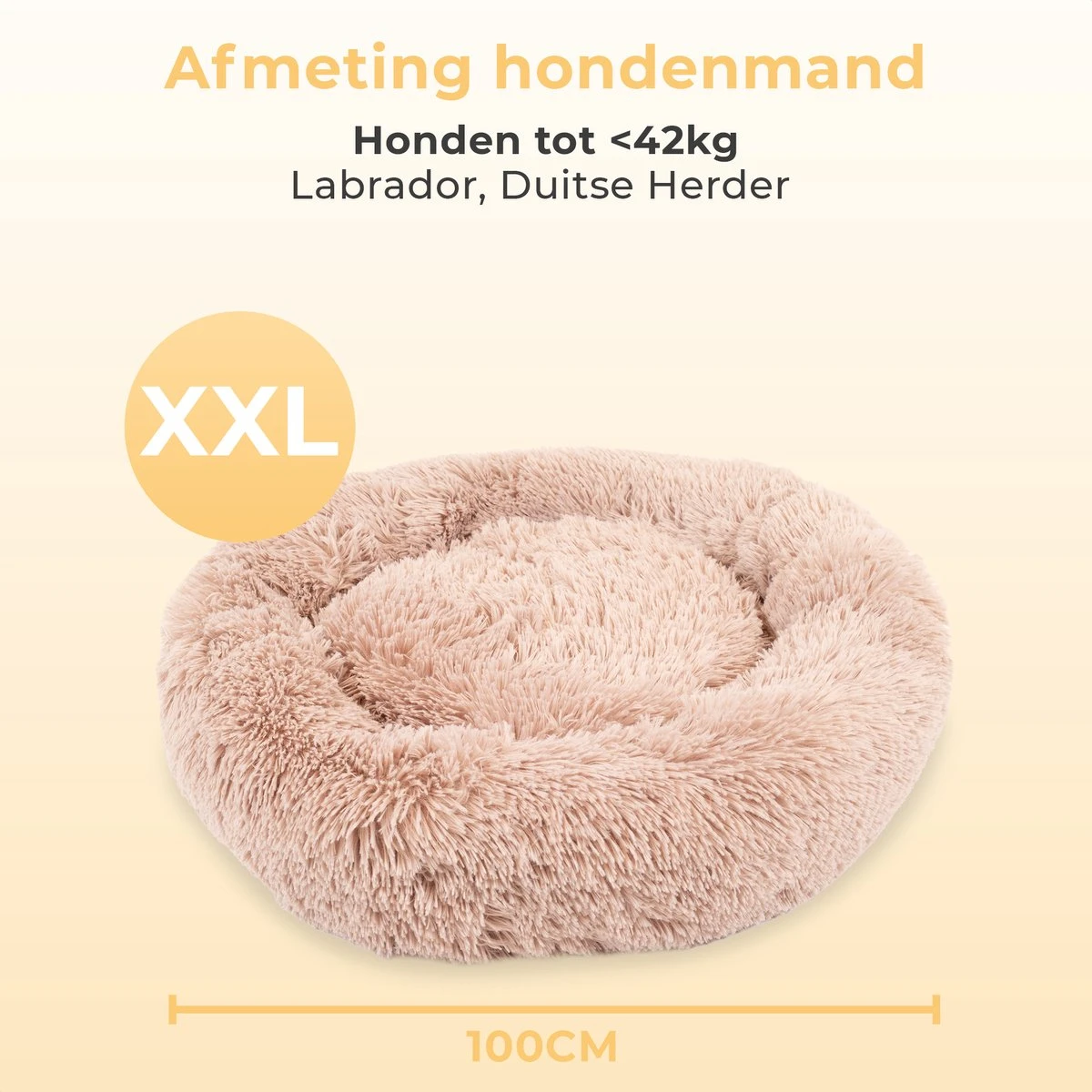 Coooper Donut Hondenmand - Fluffy Hondenmand - 100 Cm - XXL - Wasbaar - Pluche 10 Coooper Donut Hondenmand - Fluffy Hondenmand - 100 Cm - XXL - Wasbaar - Pluche - Afbeelding 8