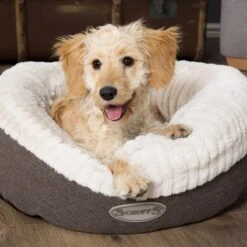 Scruffs Ellen Donut - Warme Hondenmand Van Imitatiebont - Kleur Grijs, Roze Of Bruin - Maat M Of L - Kleur: Grijs, Maat: Medium -Exporteren Alles Voor Honden Winkel 1200x1200 1128