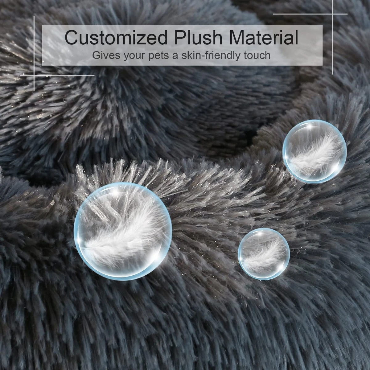 BOTC Hondenmand - Vetbed 60 Cm - Kattenmand - Warmtemat - Voor Honden En Katten - Grijs 10 BOTC Hondenmand - Vetbed 60 Cm - Kattenmand - Warmtemat - Voor Honden En Katten - Grijs - Afbeelding 8