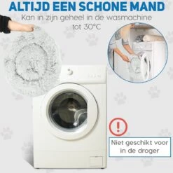 Pawzle Hondenmand - Donut Hondenkussen - Kattenmand - Bed Voor Honden & Katten - Wasbaar - 100cm - Grijs -Exporteren Alles Voor Honden Winkel 1200x1200 1142