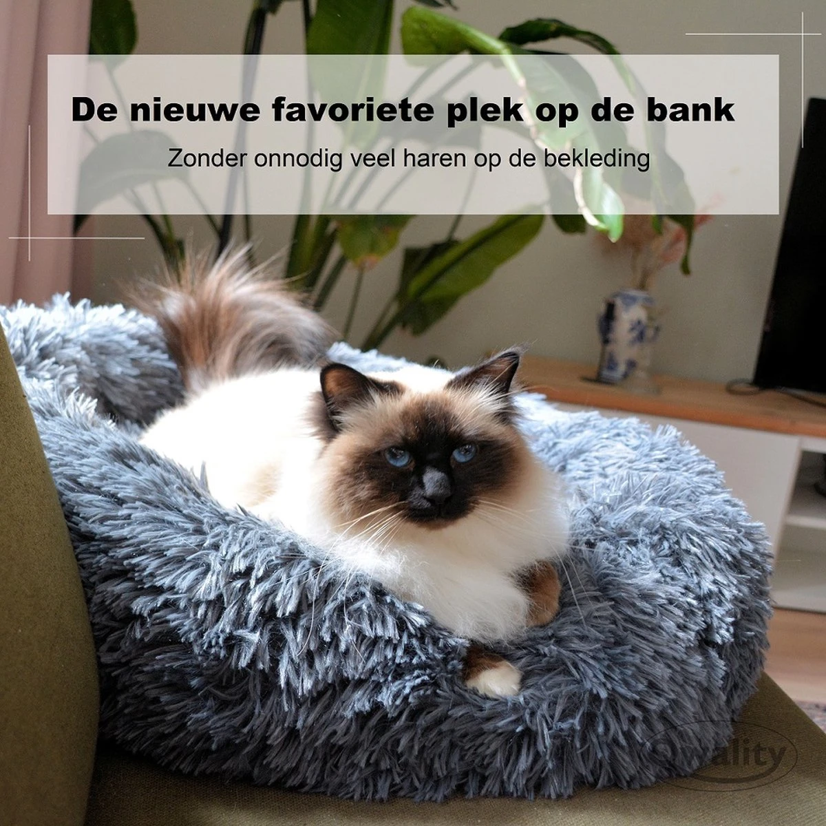 Hondenmand Donut – 60 Cm - Honden Mand – Pluche – Fluffy – Extra Zacht - Hondenkussen – Kattenkussen – Bed - Wasbaar Met Rits – Hondenmanden – Rond – Bank – Grijs - Qwality 9 Hondenmand Donut – 60 Cm - Honden Mand – Pluche – Fluffy – Extra Zacht - Hondenkussen – Kattenkussen – Bed - Wasbaar Met Rits – Hondenmanden – Rond – Bank – Grijs - Qwality - Afbeelding 7