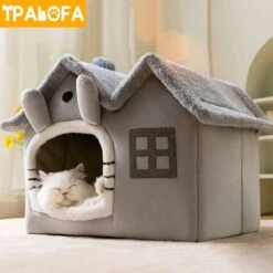 CAT Kattenmand Kattenhuis Maat M - Lekker Slapen Bed Hond Katten Huis Verwijderbare Kussen Ingesloten Pet Bed Voor Kat Kittens Puppy Pet Kat Accessoires -Exporteren Alles Voor Honden Winkel 1200x1200 1389
