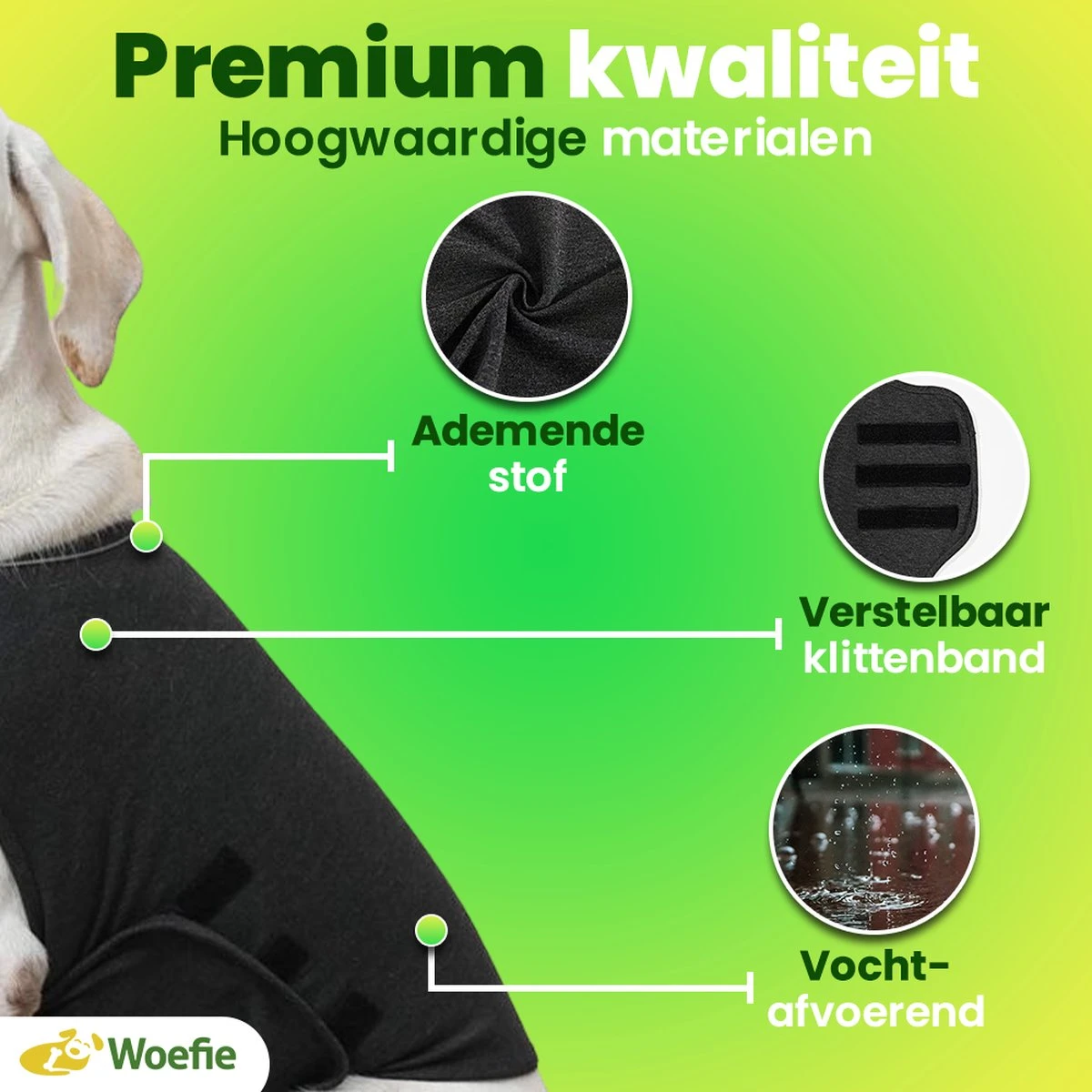 Woefie Honden Anti Stress Vest - Hond Blaffen - Maat S - Reflecterend - Thundershirt - Grijs 11 Woefie Honden Anti Stress Vest - Hond Blaffen - Maat S - Reflecterend - Thundershirt - Grijs - Afbeelding 9