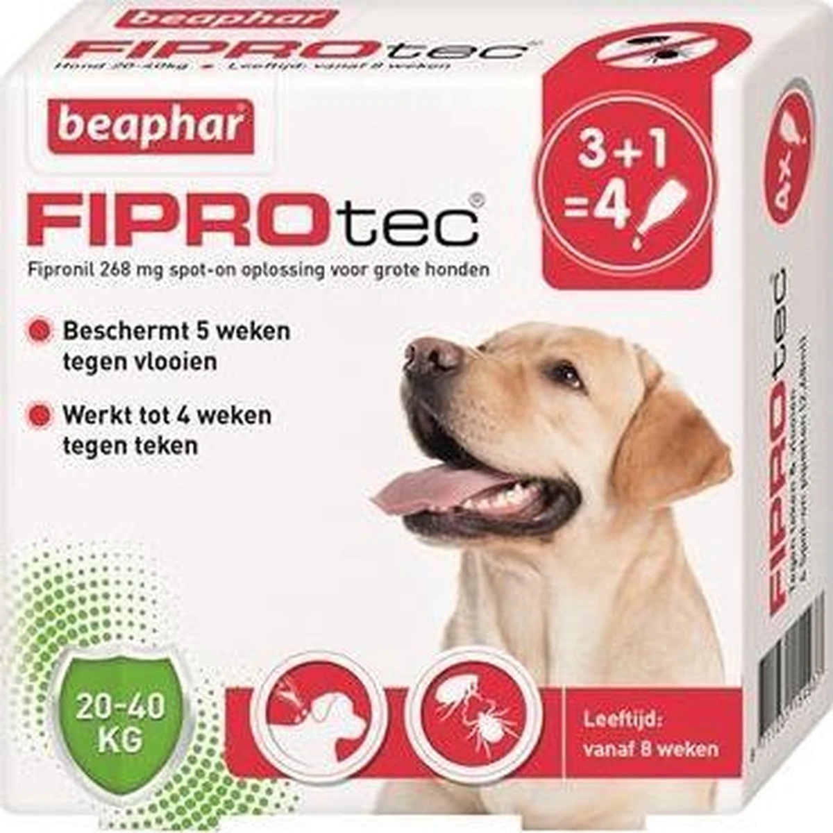 Beaphar Fiprotec Vlooien- En Tekenmiddel Hond 10-20 Kg - 4 Pipetten 11 Beaphar Fiprotec Vlooien- En Tekenmiddel Hond 10-20 Kg - 4 Pipetten - Afbeelding 9