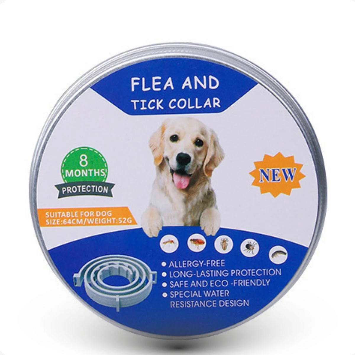 Merkloos Vlooienband Hond - 8 Maanden Bescherming - Vlooienband - Natuurlijk - Tekenband - Anti Vlooien - 63cm - Fit All Sizes - Vlooienbandjes Hond - Vlooien - Teken 3 Merkloos Vlooienband Hond - 8 Maanden Bescherming - Vlooienband - Natuurlijk - Tekenband - Anti Vlooien - 63cm - Fit All Sizes - Vlooienbandjes Hond - Vlooien - Teken