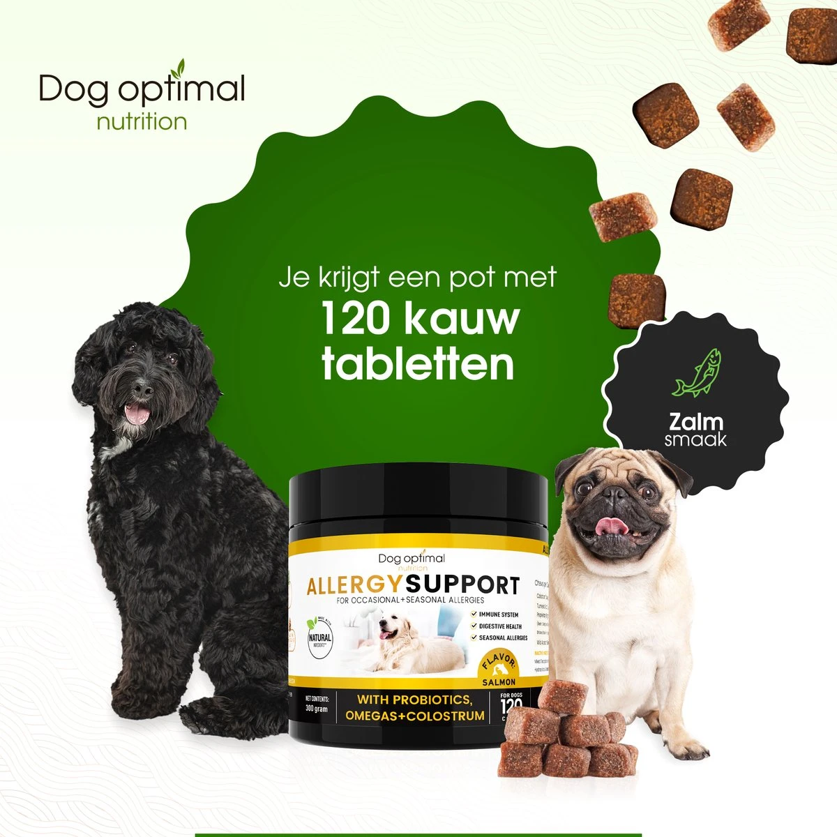 DOG OPTIMAL ANTI ALLERGY SUPPORT 120 Stuks - Allergie - Honden - Hondensnacks - Hondenkoekjes - Hondensupplementen - Honden - Puppy - Hondenvoeding - Weerstand - Jeuk-hond - Jeuk 10 DOG OPTIMAL ANTI ALLERGY SUPPORT 120 Stuks - Allergie - Honden - Hondensnacks - Hondenkoekjes - Hondensupplementen - Honden - Puppy - Hondenvoeding - Weerstand - Jeuk-hond - Jeuk - Afbeelding 8