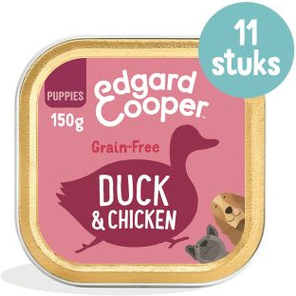 11x Edgard & Cooper Kuipje Vers Vlees Puppy Hondenvoer Eend - Kip 150 Gr 12 11x Edgard & Cooper Kuipje Vers Vlees Puppy Hondenvoer Eend - Kip 150 Gr - Afbeelding 10