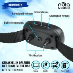 Nola & Coco® Oplaadbare Anti Blafband - 4 Kleuren - Zonder Schok - Waterdichte Diervriendelijke Blaf Halsband - Opvoedingshalsband - Voor Grote En Kleine Honden - Lichte Vibratie En Geluid - 3 Tot 60kg 10 Nola & Coco® Oplaadbare Anti Blafband - 4 Kleuren - Zonder Schok - Waterdichte Diervriendelijke Blaf Halsband - Opvoedingshalsband - Voor Grote En Kleine Honden - Lichte Vibratie En Geluid - 3 Tot 60kg -Exporteren Alles Voor Honden Winkel 1200x1200 298