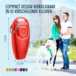 VEDIC® - Luxe Clicker Met Fluit - Clickertraining - Rood - Bevestigingsring - Fluit - Hondentraining -Exporteren Alles Voor Honden Winkel 1200x1200 395
