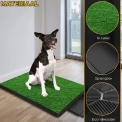 Toivo HondenToilet Kunstgras - Zwart - Geurafstotend - 62 X 49 X 6.6 CM - Honden Wc Outdoor - Zindelijkheidstraining Hond - Puppy Pads - Dierentoilet -Exporteren Alles Voor Honden Winkel 1200x1200 411