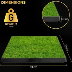 Toivo HondenToilet Kunstgras - Zwart - Geurafstotend - 62 X 49 X 6.6 CM - Honden Wc Outdoor - Zindelijkheidstraining Hond - Puppy Pads - Dierentoilet -Exporteren Alles Voor Honden Winkel 1200x1200 415