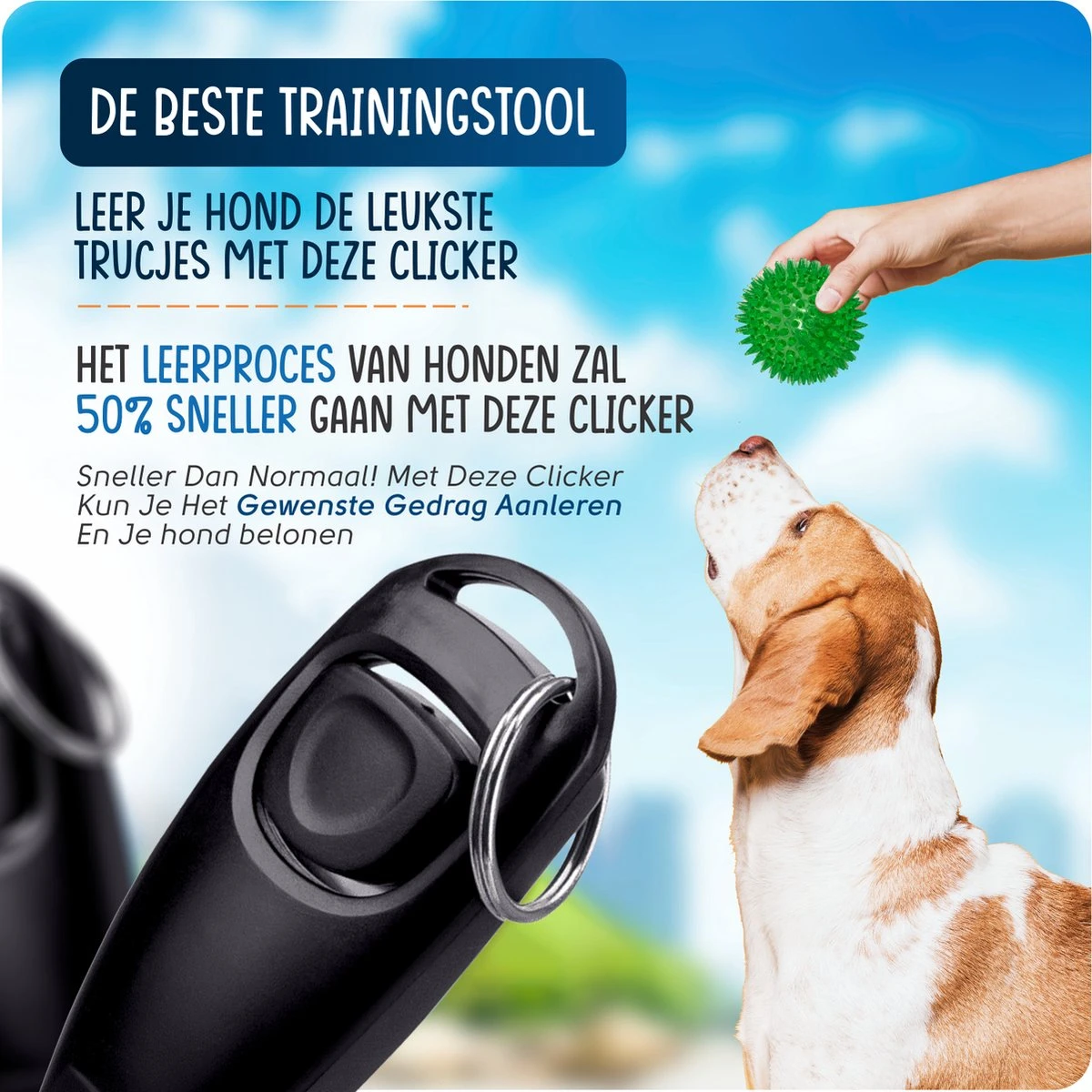 VEDIC® - Luxe Clicker Met Fluit - Clickertraining Voor Honden - Zwart - Bevestigingsring - Fluit - Hondentraining 4 VEDIC® - Luxe Clicker Met Fluit - Clickertraining Voor Honden - Zwart - Bevestigingsring - Fluit - Hondentraining - Afbeelding 2