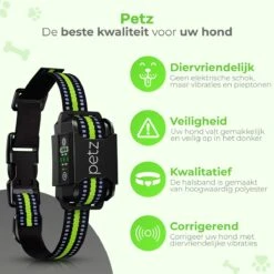 Petz - Anti Blafband - Anti Blafband Voor Kleine En Grote Honden - 5-55 KG - Vibratie En Audio - Diervriendelijk - GEEN Schokken - Opvoedingshalsband Zonder Schok En Diervriendelijk - Waterdicht - Oplaadbaar -Exporteren Alles Voor Honden Winkel 1200x1200 432