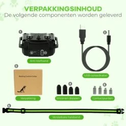 Petz - Anti Blafband - Anti Blafband Voor Kleine En Grote Honden - 5-55 KG - Vibratie En Audio - Diervriendelijk - GEEN Schokken - Opvoedingshalsband Zonder Schok En Diervriendelijk - Waterdicht - Oplaadbaar -Exporteren Alles Voor Honden Winkel 1200x1200 438