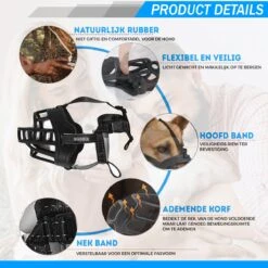 Sharon-B Muilkorf Hond - Camo Bruin - Maat M - Snuitomtrek 26 Tot 30 Cm - Voor Middelgrote Honden -Exporteren Alles Voor Honden Winkel 1200x1200 440